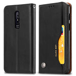Knead Skin Texture Custodia orizzontale in pelle Flip per OnePlus 6, con cornice per foto e supporto, fessure per carte e portafoglio, For OnePlus 6