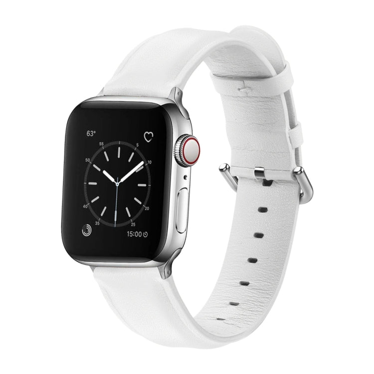 Per Apple Watch Series 5 e 4 44 mm 3 e 2 e 1 cinturino in pelle con foro tondo da 42 mm