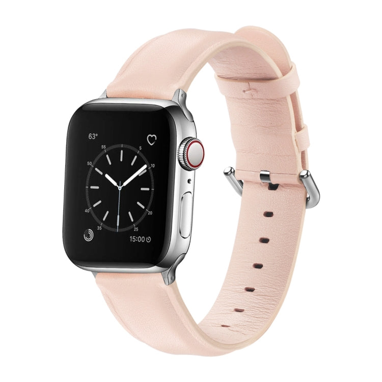 Per Apple Watch Series 5 e 4 44 mm 3 e 2 e 1 cinturino in pelle con foro tondo da 42 mm