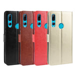 Custodia in pelle flip orizzontale retrò Crazy Horse Texture per HUAWEI Y9 PRIME 2019, con supporto e slot per schede e cornice per foto, For Huawei Y9 Prime (2019)