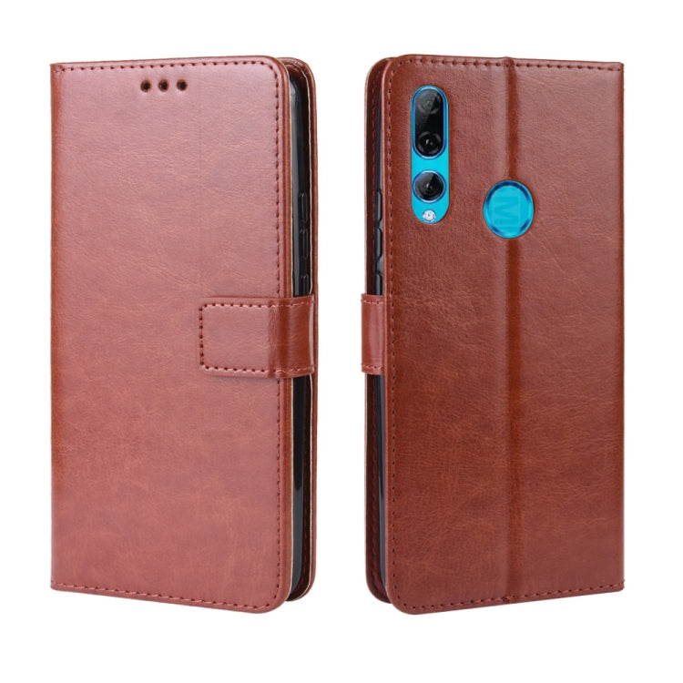 Custodia in pelle flip orizzontale retrò Crazy Horse Texture per HUAWEI Y9 PRIME 2019, con supporto e slot per schede e cornice per foto, For Huawei Y9 Prime (2019)