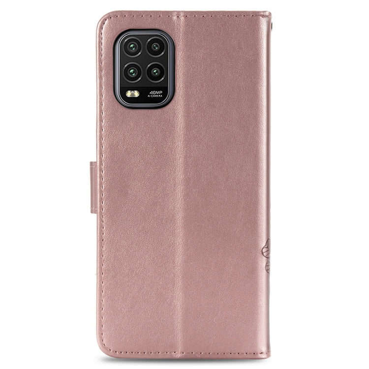 Lucky Clover Custodia in pelle con motivo a fiori pressati con supporto e fessure per carte, portafoglio e cinturino da polso, For Huawei P Smart 2020, For Huawei Y5P 2020 & Honor 9S, For Xiaomi Mi 10 Lite 5G, Fo Redmi 10X / Note 9, For LG K41S        ...