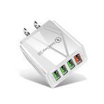 Caricabatterie rapido 30W QC 3.0 USB 3 porte US Plug