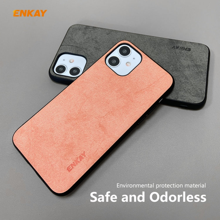 Per iPhone 11 ENKAY ENK-PC028 Business Series Tessuto Texture PU Pelle + TPU Custodia morbida e sottile, For iPhone 11