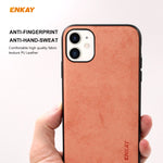 Per iPhone 11 ENKAY ENK-PC028 Business Series Tessuto Texture PU Pelle + TPU Custodia morbida e sottile, For iPhone 11