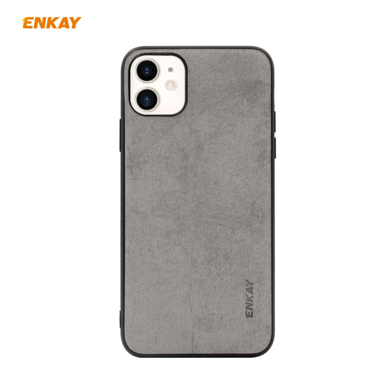 Per iPhone 11 ENKAY ENK-PC028 Business Series Tessuto Texture PU Pelle + TPU Custodia morbida e sottile, For iPhone 11