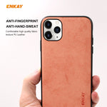 Per iPhone 11 Pro Max ENKAY ENK-PC030 Business Series Tessuto Texture PU Pelle + TPU Custodia morbida e sottile, For iPhone 11 Pro Max