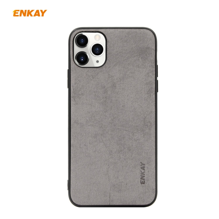 Per iPhone 11 Pro Max ENKAY ENK-PC030 Business Series Tessuto Texture PU Pelle + TPU Custodia morbida e sottile, For iPhone 11 Pro Max