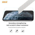 Per iPhone 11 Pro ENKAY ENK-PC0292 2 in 1 Business Series Tessuto Texture PU Pelle + TPU Custodia morbida e sottile ＆ 0,26 mm 9H 2.5D Pellicola in vetro temperato, For iPhone 11 Pro