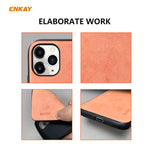 Per iPhone 11 Pro ENKAY ENK-PC0292 2 in 1 Business Series Tessuto Texture PU Pelle + TPU Custodia morbida e sottile ＆ 0,26 mm 9H 2.5D Pellicola in vetro temperato, For iPhone 11 Pro