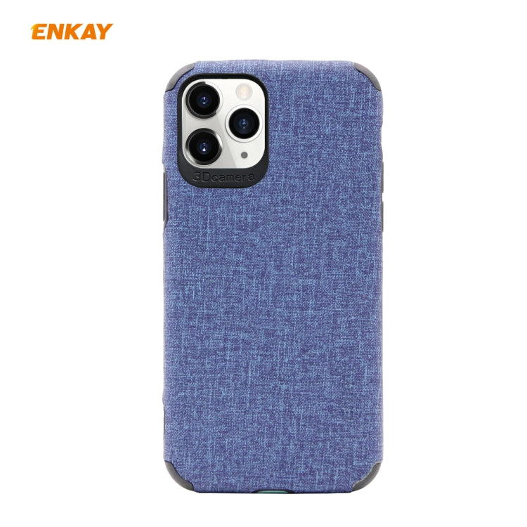 Per iPhone 11 Pro Max ENKAY ENK-PC033 Business Series Denim Texture PU Leather + TPU Custodia morbida e sottile, For iPhone 11 Pro Max