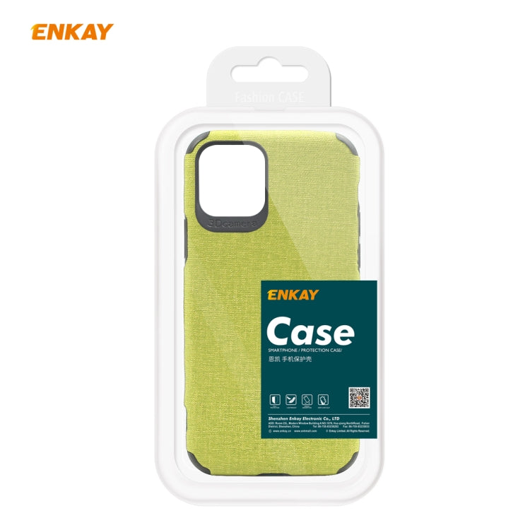 Per iPhone 11 Pro Max ENKAY ENK-PC033 Business Series Denim Texture PU Leather + TPU Custodia morbida e sottile, For iPhone 11 Pro Max