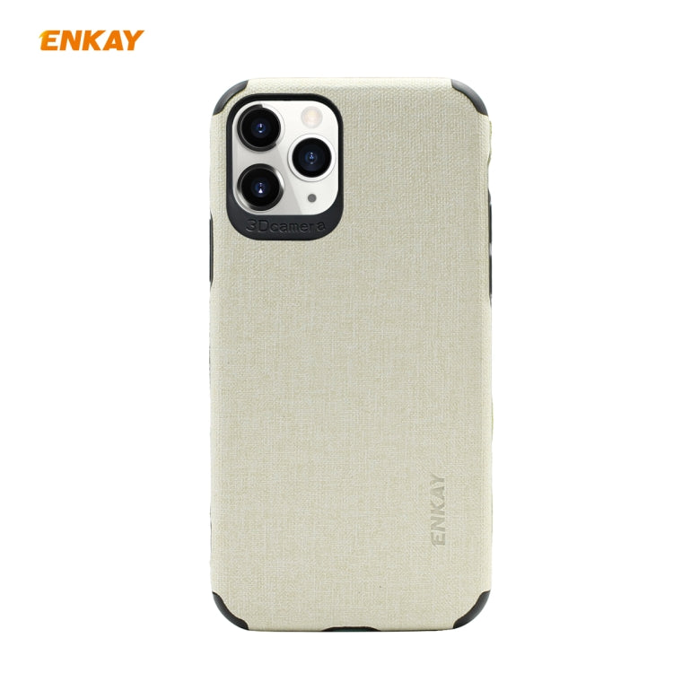 Per iPhone 11 Pro Max ENKAY ENK-PC033 Business Series Denim Texture PU Leather + TPU Custodia morbida e sottile, For iPhone 11 Pro Max