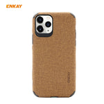 Per iPhone 11 Pro Max ENKAY ENK-PC033 Business Series Denim Texture PU Leather + TPU Custodia morbida e sottile, For iPhone 11 Pro Max
