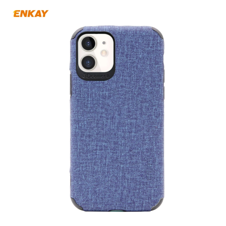 Per iPhone 11 ENKAY ENK-PC031 Business Series Denim Texture PU Leather + TPU Custodia morbida e sottile, For iPhone 11