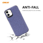 Per iPhone 11 ENKAY ENK-PC031 Business Series Denim Texture PU Leather + TPU Custodia morbida e sottile, For iPhone 11