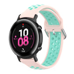 20mm Per Huami Amazfit GTS / Samsung Galaxy Watch Active 2 / Huawei Watch GT2 42MM Cinturino in silicone con fibbia interna moda