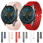 22mm per orologio Huawei GT2e/GT/GT2 46MM cinturino poroso traspirante con fibbia interna
