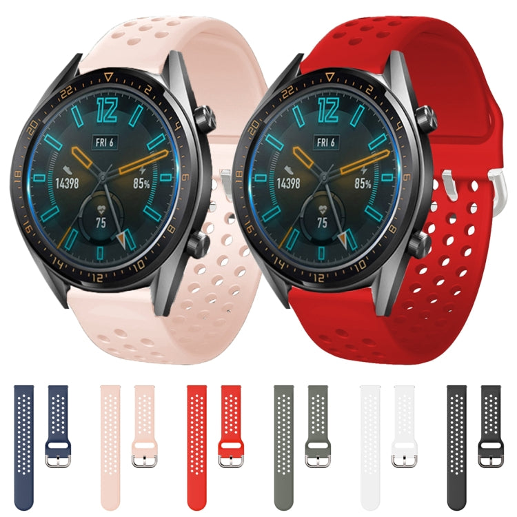 22mm per orologio Huawei GT2e/GT/GT2 46MM cinturino poroso traspirante con fibbia interna