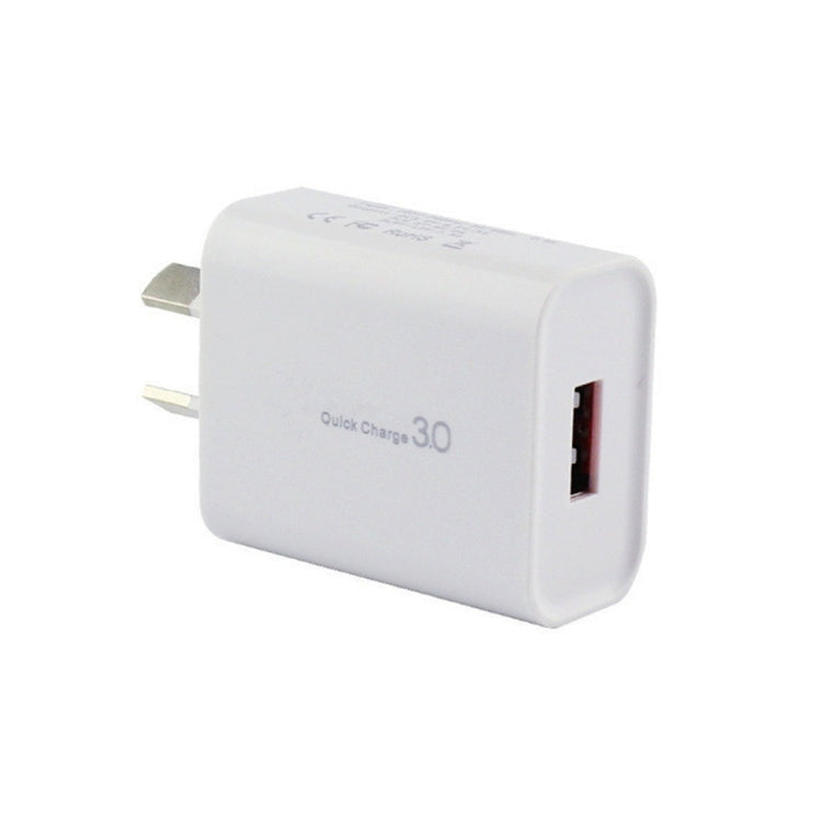 Caricatore con interfaccia USB singola QC 3.0 18 W 3 A, spina AU