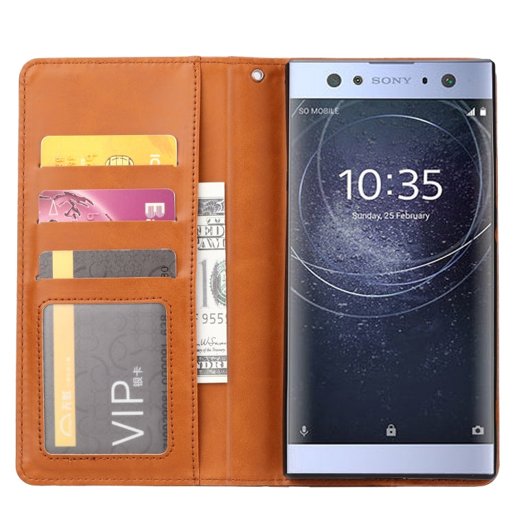 Knead Skin Texture Custodia orizzontale in pelle Flip per Sony Xperia XA2, con cornice per foto e supporto, slot per schede e portafoglio, For Xperia XA2