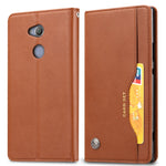 Knead Skin Texture Custodia orizzontale in pelle Flip per Sony Xperia XA2, con cornice per foto e supporto, slot per schede e portafoglio, For Xperia XA2