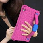 Design a nido d'ape Materiale EVA + PC Guscio protettivo piatto anticaduta a quattro angoli con cinturino, For Huawei MediaPad T5 10.1, For Huawei Media M5 Lite 8.4/M6 8.4