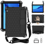 Design a nido d'ape Materiale EVA + PC Guscio protettivo piatto anticaduta a quattro angoli con cinturino, For Huawei MediaPad T5 10.1, For Huawei Media M5 Lite 8.4/M6 8.4