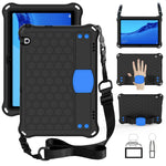 Design a nido d'ape Materiale EVA + PC Guscio protettivo piatto anticaduta a quattro angoli con cinturino, For Huawei MediaPad T5 10.1, For Huawei Media M5 Lite 8.4/M6 8.4