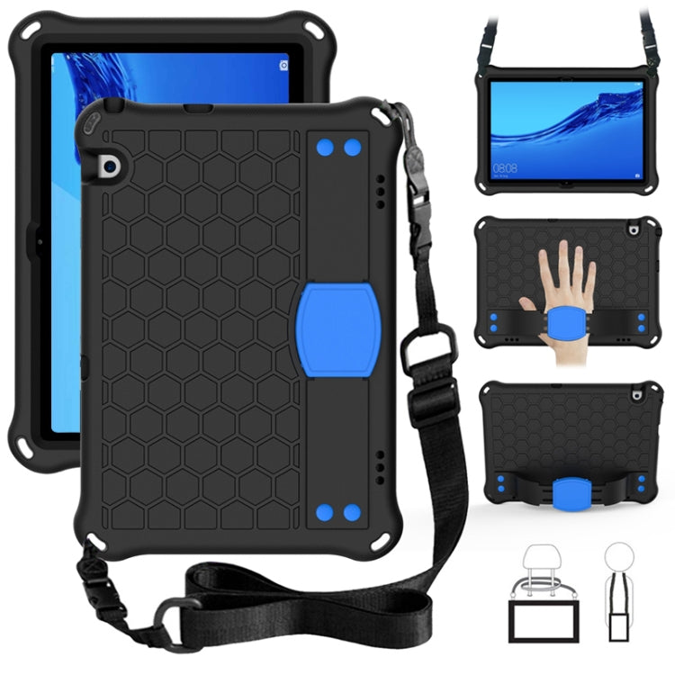 Design a nido d'ape Materiale EVA + PC Guscio protettivo piatto anticaduta a quattro angoli con cinturino, For Huawei MediaPad T5 10.1, For Huawei Media M5 Lite 8.4/M6 8.4