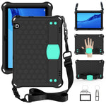 Design a nido d'ape Materiale EVA + PC Guscio protettivo piatto anticaduta a quattro angoli con cinturino, For Huawei MediaPad T5 10.1, For Huawei Media M5 Lite 8.4/M6 8.4
