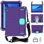 Design a nido d'ape Materiale EVA + PC Guscio protettivo piatto anticaduta a quattro angoli con cinturino, For Huawei MediaPad T5 10.1, For Huawei Media M5 Lite 8.4/M6 8.4
