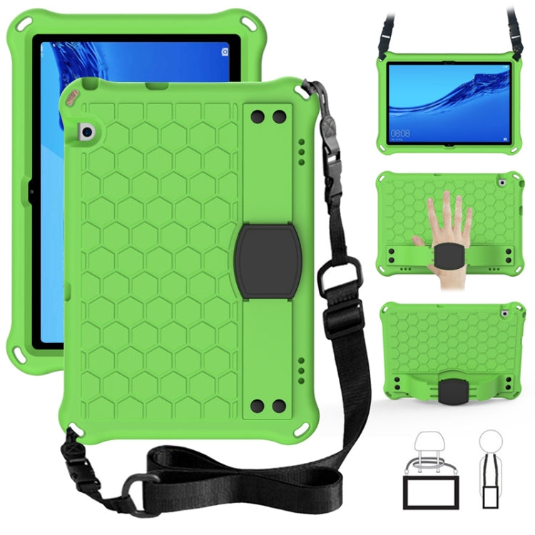 Design a nido d'ape Materiale EVA + PC Guscio protettivo piatto anticaduta a quattro angoli con cinturino, For Huawei MediaPad T5 10.1, For Huawei Media M5 Lite 8.4/M6 8.4