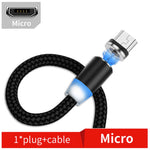 Cavo ricarica magnetico Micro USB 1 metro nylon intrecciato
