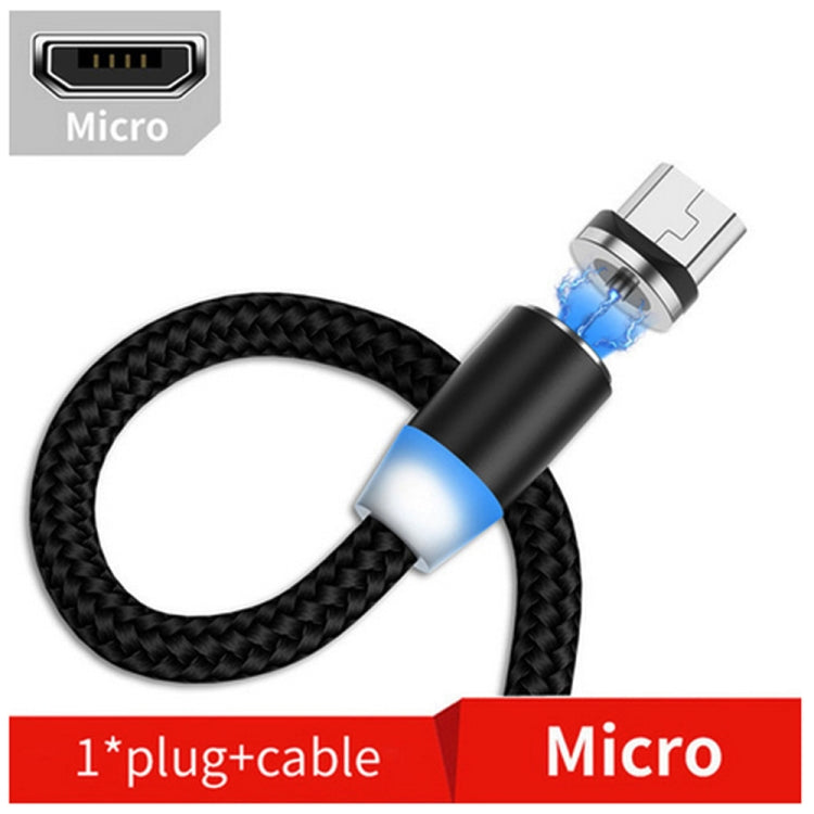 Cavo ricarica magnetico Micro USB 1 metro nylon intrecciato