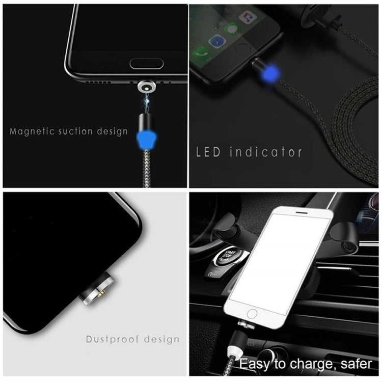 Cavo ricarica magnetico Micro USB 1 metro nylon intrecciato