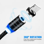 Cavo ricarica magnetico Micro USB 1 metro nylon intrecciato