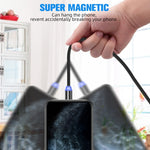 Cavo ricarica magnetico Micro USB 1 metro nylon intrecciato