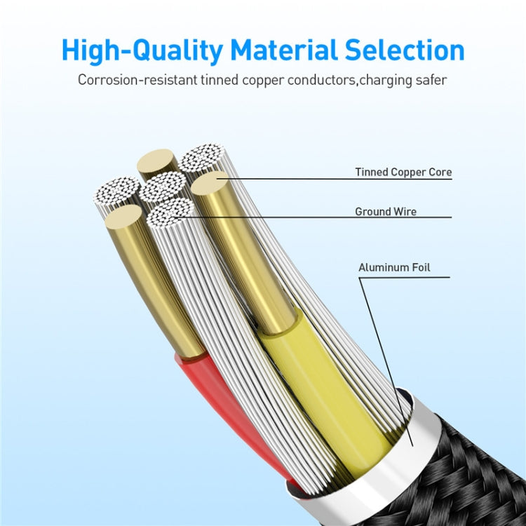 Cavo ricarica magnetico Micro USB 1 metro nylon intrecciato