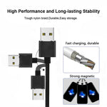 Cavo ricarica magnetico Micro USB 1 metro nylon intrecciato