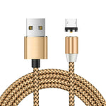 Cavo ricarica magnetico Micro USB 1 metro nylon intrecciato