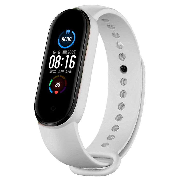 Adatto per Xiaomi Band Mi 5 Lunghezza cinturino in silicone tinta unita: 24,5 cm, Black, Red, White, Orange, Gray, Yellow, Wine Red, Green, Teal, Sky Blue, Midnight Blue, Violet