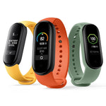 Adatto per Xiaomi Band Mi 5 Lunghezza cinturino in silicone tinta unita: 24,5 cm, Black, Red, White, Orange, Gray, Yellow, Wine Red, Green, Teal, Sky Blue, Midnight Blue, Violet