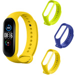 Adatto per Xiaomi Band Mi 5 Lunghezza cinturino in silicone tinta unita: 24,5 cm, Black, Red, White, Orange, Gray, Yellow, Wine Red, Green, Teal, Sky Blue, Midnight Blue, Violet