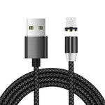 Cavo dati magnetico intrecciato bicolore in nylon con connettore magnetico in metallo da USB a 8 pin, lunghezza cavo: 1 m, 8 Pin