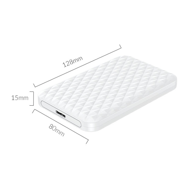 ORICO 2520U3 Contenitore per disco rigido portatile da 2,5 pollici, White, Black