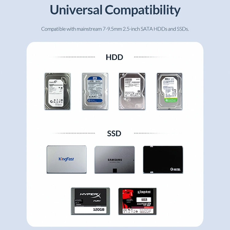 Custodia per disco rigido portatile da 2,5 pollici ORICO 2521U3