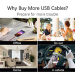 Cavo di ricarica intrecciato in nylon con interfaccia magnetica in metallo 2 in 1 da USB a 8 pin + Micro USB, lunghezza: 1 m, 1m