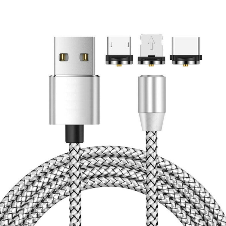 Cavo ricarica magnetico 3 in 1 USB a 8 pin/Type-C/micro USB 1 m