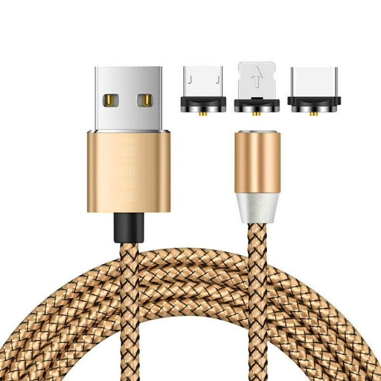 Cavo ricarica magnetico 3 in 1 USB a 8 pin/Type-C/micro USB 1 m
